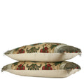Hand-sewn decorative lumbar pillow crafted from a rare Italian jacquard dating to the 1940s and finished with metallic fringe from the 1720s antique vintage Parisian fabric Liz Saintsing Charlotte North Carolina