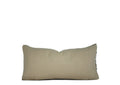 Hand-sewn decorative lumbar pillow crafted from a rare Italian jacquard dating to the 1940s and finished with metallic fringe from the 1720s antique vintage Parisian fabric Liz Saintsing Charlotte North Carolina