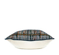 Hand-sewn multicolor striped decorative throw pillow made in Charlotte NC studio